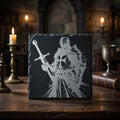 Gravure laser Templier Sur Plaque Ardoise