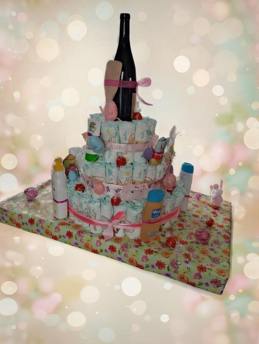 Gâteau De Couches Sur Plaque Modèle 1