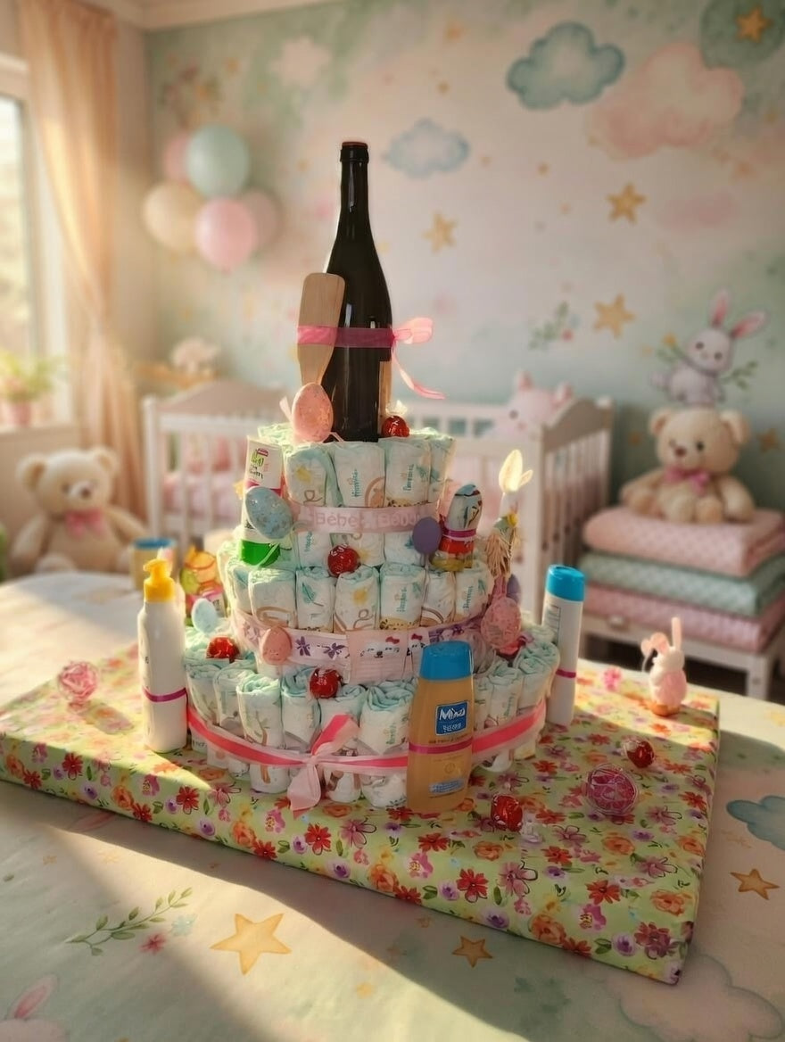 Gâteau De Couches Sur Plaque Modèle 1