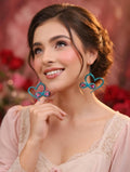 Impression 3D Vert double cœur infini paillettes roses