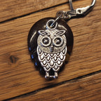 Hibou Argenté feuille brun