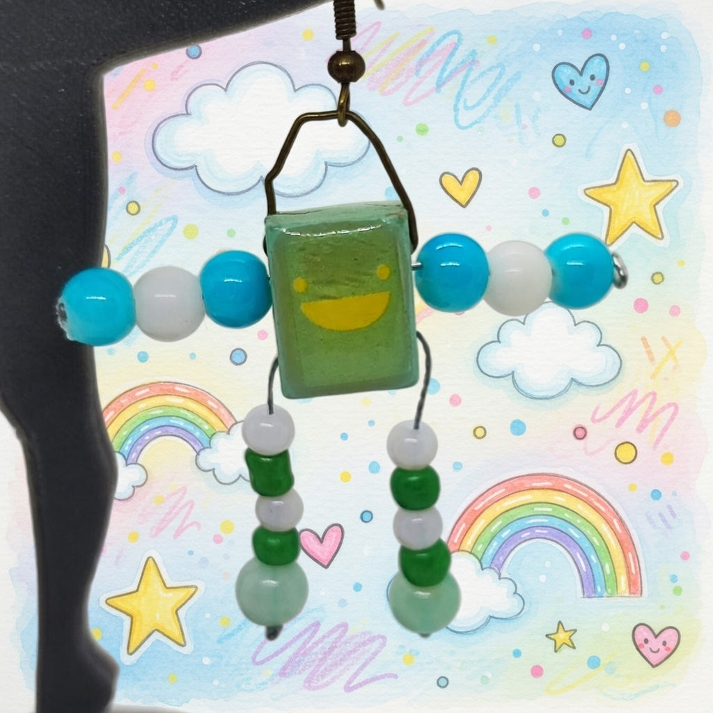 Boutons vert personnage dissocier