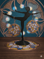 Impression 3D Vitraux fleurs Bleu, Gris