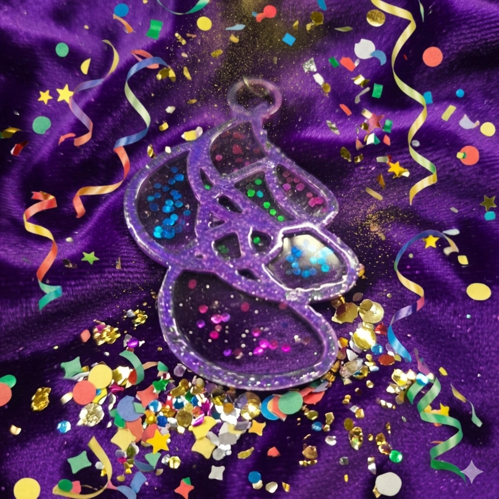 Impression 3D Violet Arlequin pailleté