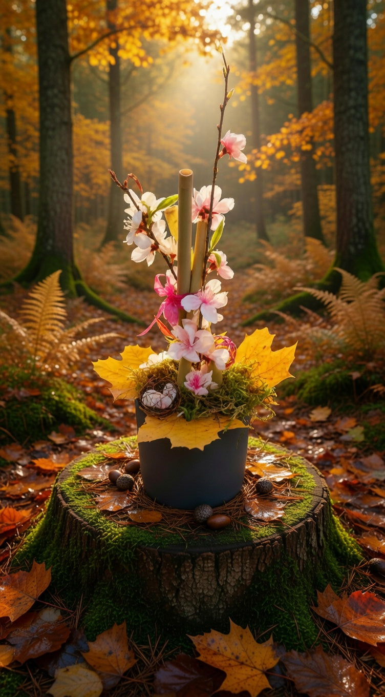 Arrangement Ikébana fleurs de printemps La fée bricole