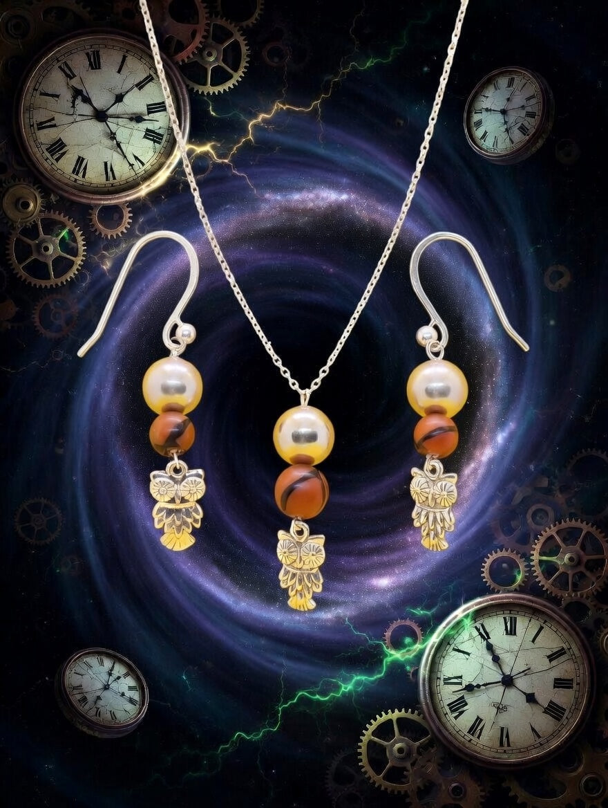 Hiboux perles grise, brun