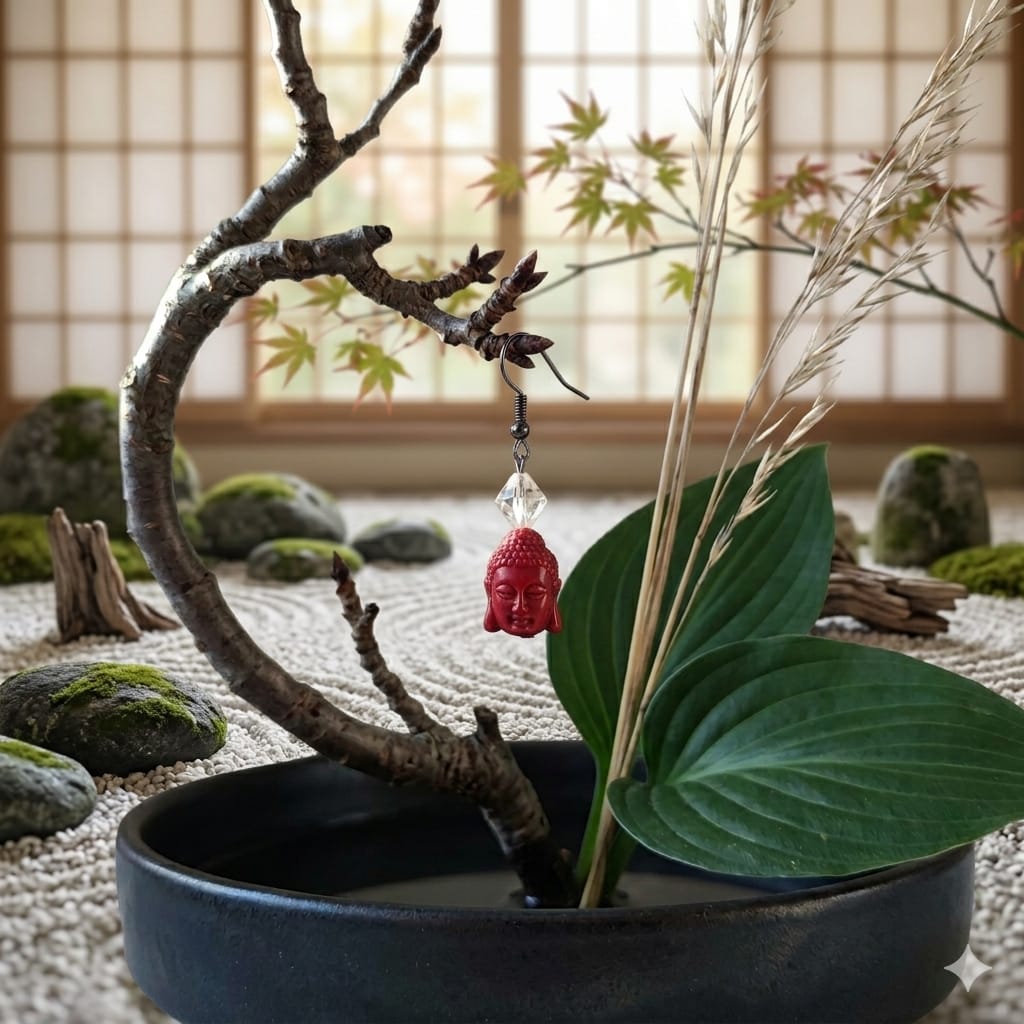 Dissocier tête de bouddha jaune, bordeau