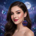 Impression 3D Papillon rose contour violet