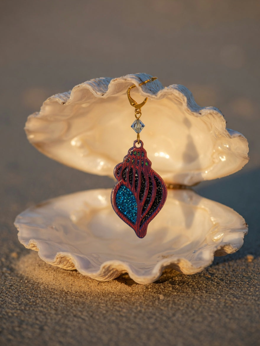 Impression 3D Grand coquillage violet