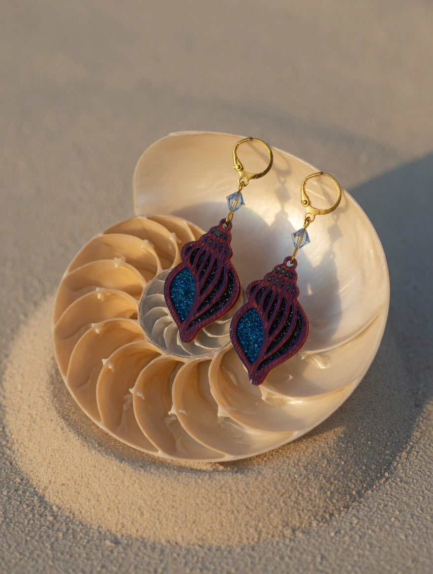Impression 3D Grand coquillage violet