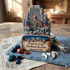 Loup perles bleu, rouge La fée bricole