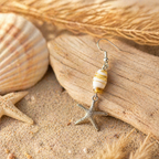 Étoile de mer perle blanc, vert