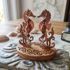 Licorne perles rose, losange vrié orangé La fée bricole