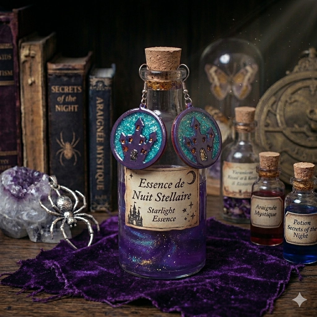 Impression 3D Château violet, bleu