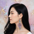 Grosse perle bleu transparente