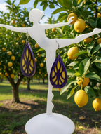 Impression 3D Goutte d'eau violet résine jaune La fée bricole