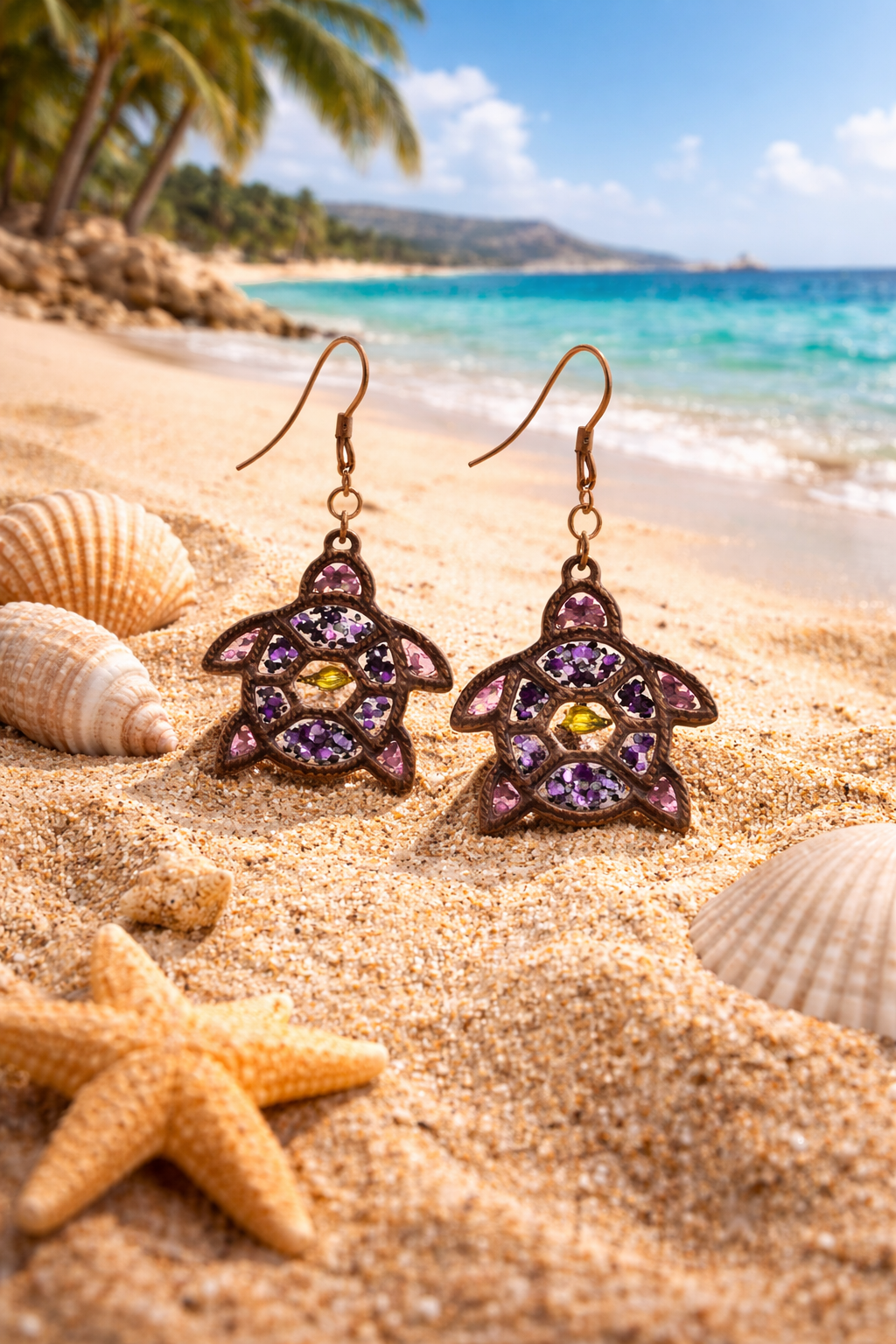 Impression 3D Tortue violet,rose