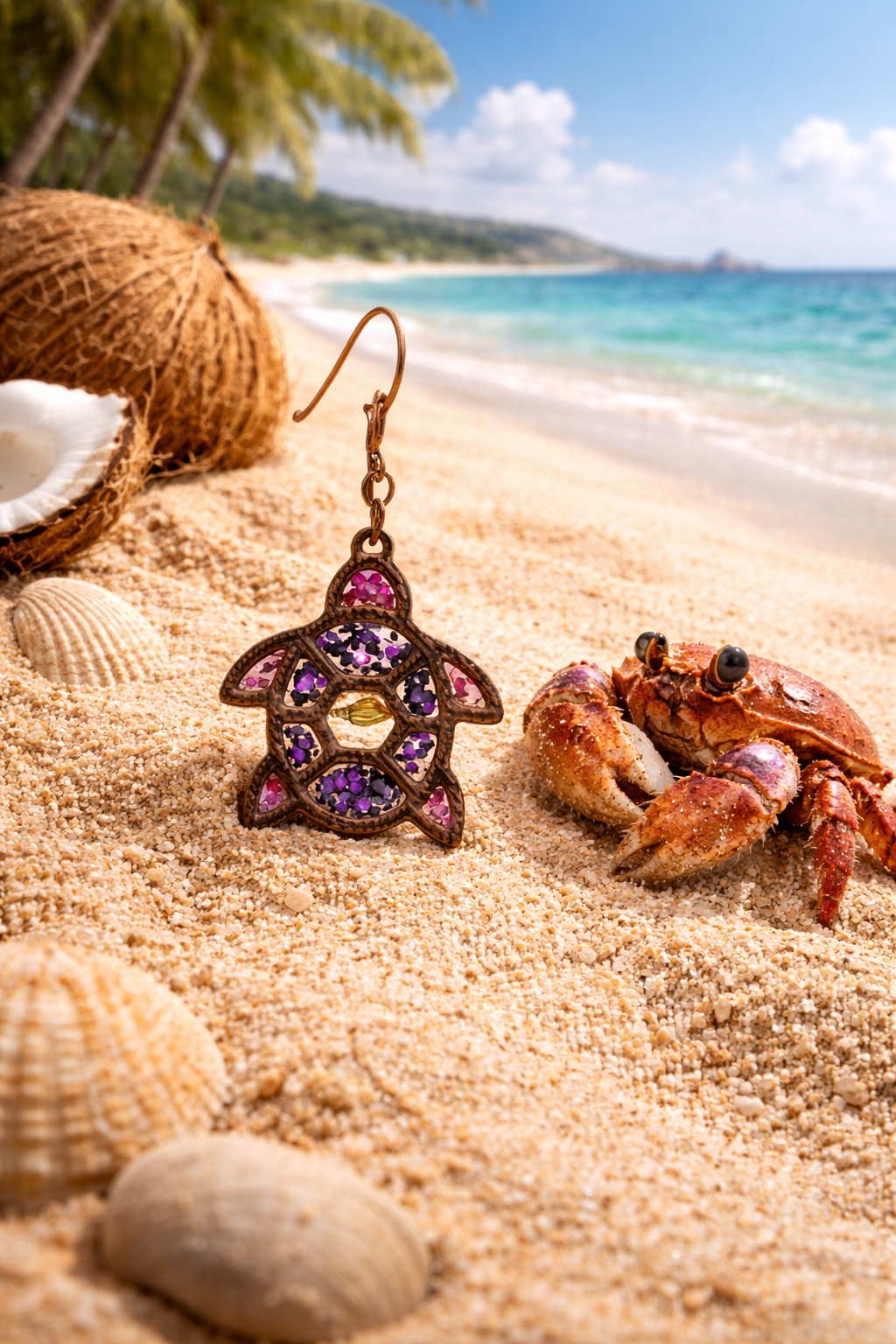 Impression 3D Tortue violet,rose