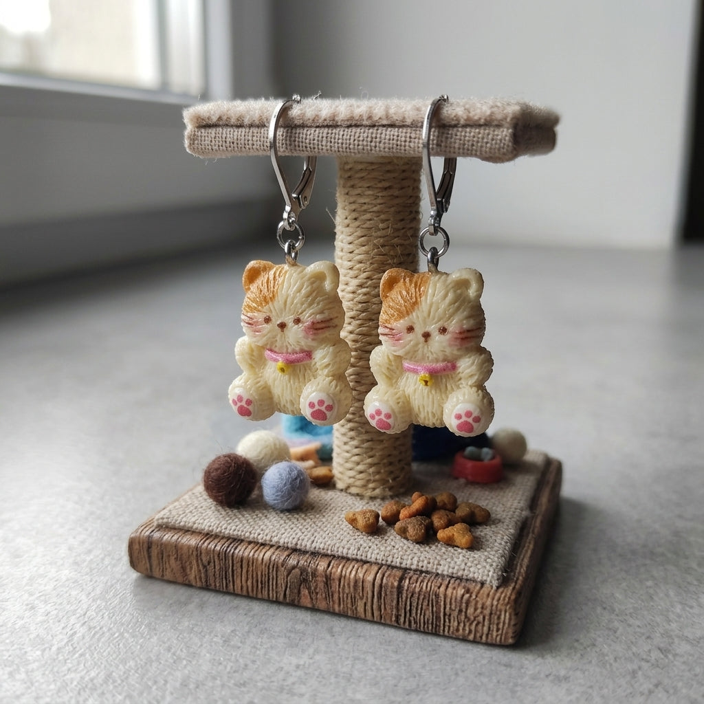 Chaton ivoire oreille brun La fée bricole
