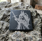 Gravure laser Templier Sur Plaque Ardoise