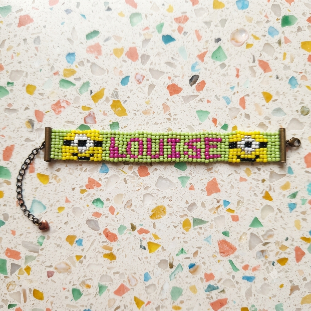 Bracelet en perles de rocailles LOUISE La fée bricole