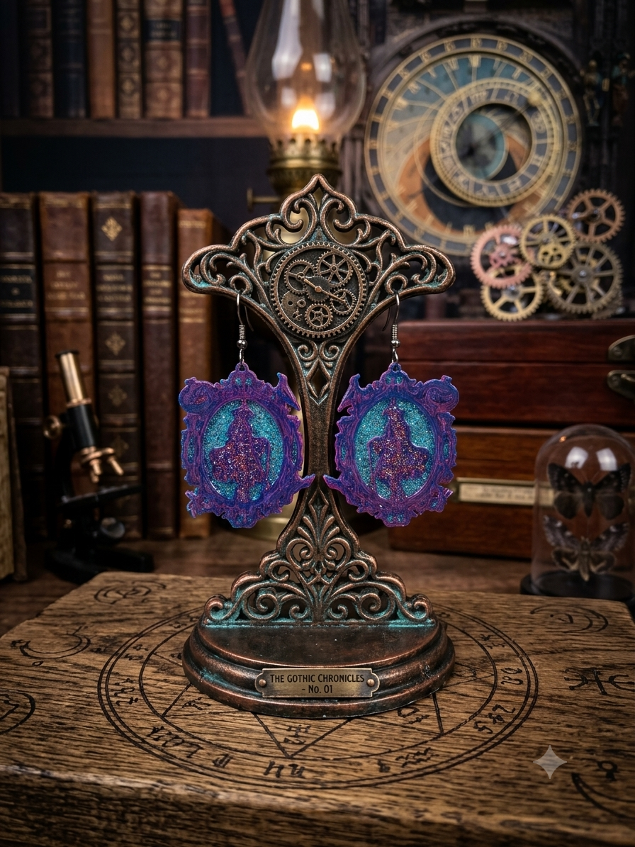 Impréssion 3D Tableau sorcière violet