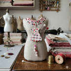 Robe filles blanc et rose