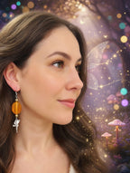 Perles doré, orange, fée