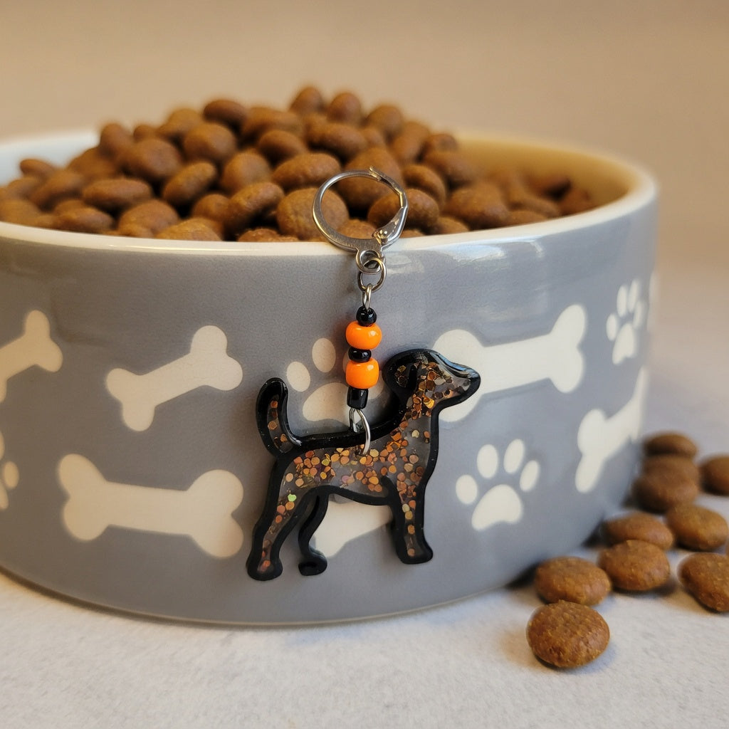 Impression 3D Chien contour noir