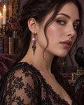 Masque de la peste bronze perles fuchsia, rose La fée bricole