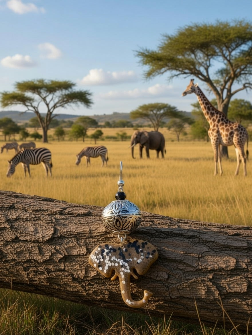 Impression 3D tête d'Élephant doré