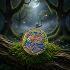 Impression 3D Hibou rond fond vert