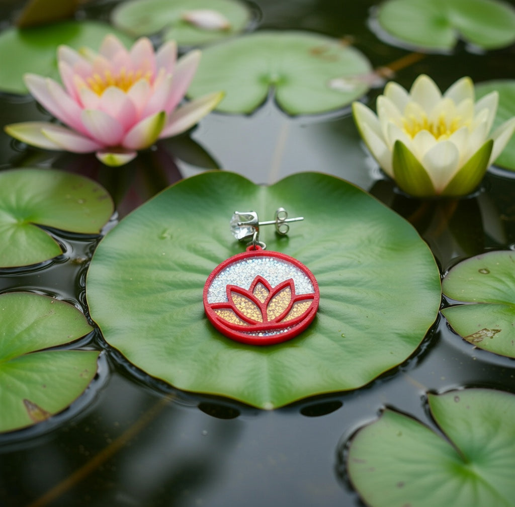 Impression 3D Rouge Fleur De Lotus