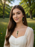 Hiboux perles verte, noir